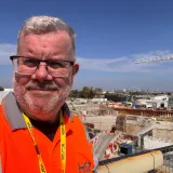 Steve Mark on an HS2 site visit